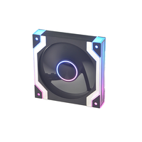 Nouveau Style 120mm ARGB lumière LED PC ventilateur de refroidissement roulement hydraulique noir pour boîtier d'ordinateur de jeu dissipateur thermique en plastique