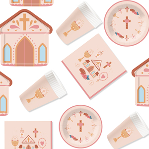 ชุดอุปกรณ์ตกแต่งงานเลี้ยงเปิดเผยเพศลูกน้อย DAMAI จานกระดาษ ผ้าเช็ดปากแบบใช้แล้วทิ้ง ของตกแต่งโต๊ะสำหรับงานเลี้ยงฉลองทารก สำหรับ 8 ท่าน - Product Image 2