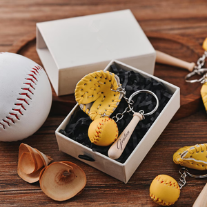 Llaveros de Béisbol Personalizados Uionen, Anillo de Llaves Deportivo Personalizado, Regalo de Recuerdo para Fanáticos del Béisbol, Padrinos de Boda, Regalos para los Mejores Amigos - Product Image 1