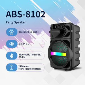 Altavoz Woofer ABS8102 <span class=keywords><strong>de</strong></span> 8 Pulgadas, Estéreo, Portátil, Profesional, Inalámbrico, Bluetooth, Altavoces Grandes con <span class=keywords><strong>Radio</strong></span> FM - Product Image 6