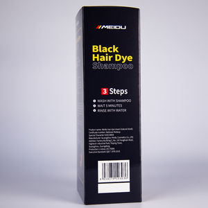 Meidu Herbal Blacken amoníaco cubierta libre blanco gris marrón oscuro permanente 3 en 1 <span class=keywords><strong>Color</strong></span> negro tinte de cabello champú <span class=keywords><strong>para</strong></span> Champu 3 en 1 - Product Image 2