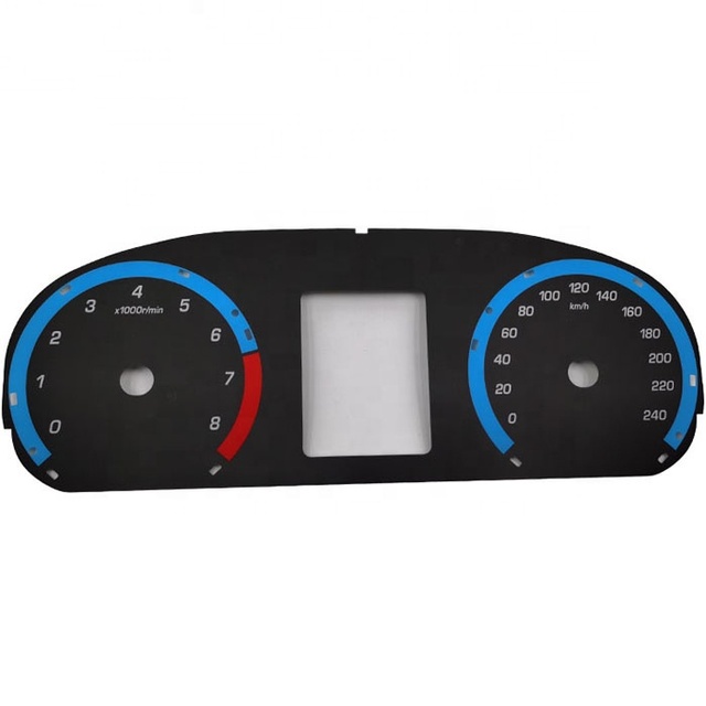 Custom Dashboard Speedometer Silk Screen Printing   2D  Dial Panel Face