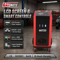 Máquina de Servicio de Aire Acondicionado Totalmente Automática GATmatic GM710A-YF, Recuperación, Recarga y Limpieza de R1234yf, Pantalla LCD, Impresión de Datos, 1.5CFM, 12cc, 1HP, Certificación CE