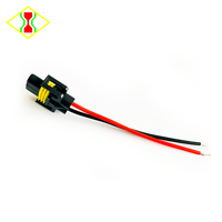 Adaptateur de prise femelle H8 H9 H11, câble de connexion, faisceau de câblage, fiche de raccordement, phare automobile, lampe, 2 fils, 15 cm, 18 AWG
