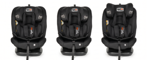 Siège auto enfant R129/04 360° rotatif avec mousse à mémoire de forme améliorée, protection latérale SIPS, <span class=keywords><strong>ISOFIX</strong></span>, 0-12 ans, noir, charge maximale 36 kg - Product Image 2