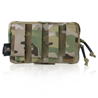 KRYDEX Camo MOLLE Pouch Accessoire Poitrine Stockage Admin Pouch Tactical Chest Pouch pour Tactical Vest Bag