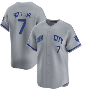 Jersey Baseball Custom Kansas City Road Limited 2025 Pria Wanita, Bordir Jahit, Seragam Remaja dengan Logo - Product Image 2