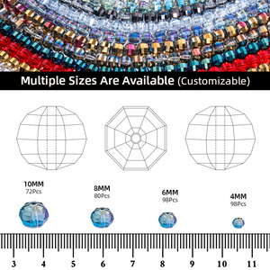 ลูกปัดแก้วแวววาวหลายสีและขนาดรูปทรงตามสั่ง - Product Image 4