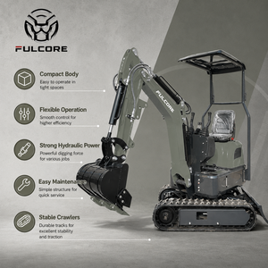 รถขุดขนาดเล็ก Fulcore ยอดนิยม ขายส่ง ของแท้ รับรองคุณภาพ เครื่องยนต์ดีเซล สำหรับงานขุดดินกลางแจ้ง - Product Image 3
