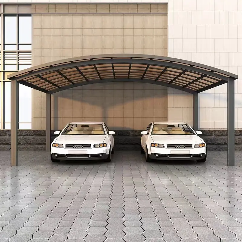 Car Port Parking Pérgola de metal de aluminio Garajes sólidos, toldos y cocheras Policarbonato Carport