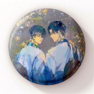 Badge personnalisé en étain avec paillettes holographiques, bouton en métal - Product Image 5