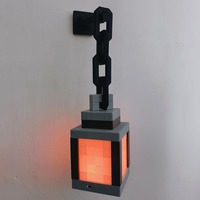 Lanterne Pixelisée LED Réglable Rechargeable 16 Couleurs avec Télécommande pour Espace Gaming, Décoration de Fête, Cadeau d'Anniversaire