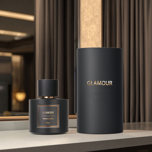 Sang Trọng Tùy Chỉnh 30Ml/50Ml/100Ml Rỗng Uốn Xi Lanh Nước Hoa Thủy Tinh Chai Vàng/Sliver Nắp Đánh Bóng Khuếch Tán Gỗ Màn Hình In Ấn - Product Image 2