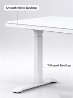 Bureau de jeu pour ordinateur à domicile avec tiroir, plateau en verre, bureau intelligent à hauteur réglable électrique pour position assise ou debout