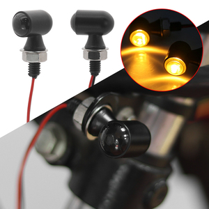 Motorcycle <b>LED</b> Turn Signal <b>Light</b> <b>Mini</b> Metal Retro Blinker Indicator Lamp for Off-Road Bike - Product Image 4