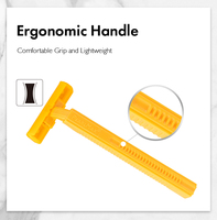 Rasoir jetable à double lame en acier inoxydable PearlMax, écologique, pour hommes