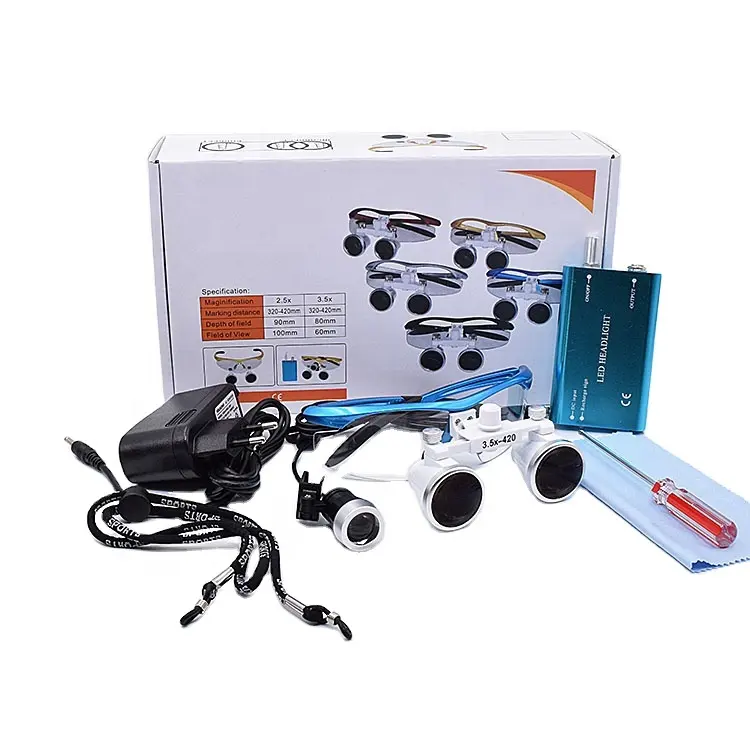 Factory Price Dental Loupes Video Recording Loupes With Light Binocular Loupes