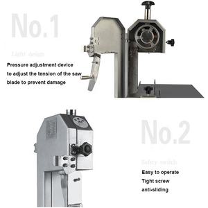 Máquina cortadora de hoja de sierra para carne y huesos, comercial, bajo coste - Product Image 2