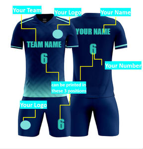 Maglia da Calcio Personalizzata in Poliestere 100% con Stampa a Trasferimento Termico, Asciugatura Rapida, Logo e Grafica Personalizzati per Squadre - Product Image 2
