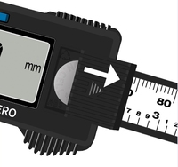 Pied à coulisse numérique électronique 0-150mm pied à coulisse numérique haute précision 150mm 6 pouces écran LCD
