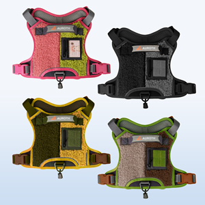 سترة كلاب مخصصة دافئة للشتاء من الصوف الناعم الفاخر مع مقبض مبطن وجيب - Product Image 2