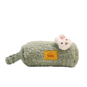 Lovely Customized Color Cartoon Animal Plush Pencil Case with Durable Plastic & Oxford Material for <b>School</b> & Office Use - Product Image 3