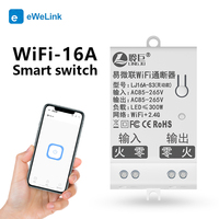 Interrupteur intelligent pour l'UE et le Royaume-Uni, interrupteur mural tactile WIFI RFF avec télécommande Alexa, verre trempé, courant maximal 10A