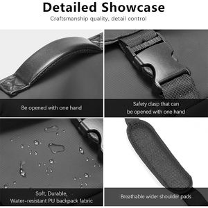 Sac de transport pour la série DJI Mini/NEO/Flip, avec séparateurs réglables et plusieurs poches, étui à bandoulière en PU imperméable - Product Image 5