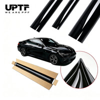 Film de protection de peinture noir brillant de luxe auto-cicatrisant 7,5 mil, anti-jaunissement, en TPU PPF noir premium de 60 pouces x 50 pieds, OEM & ODM
