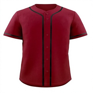 Camiseta de Béisbol Unisex de Manga Corta, Color Sólido, con Botones, Transpirable, de Secado Rápido, Poliéster, Ropa Deportiva para Adultos, Logotipo Frontal - Product Image 6