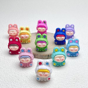 Nueva muñeca de marea de lirio pintada de Color sólido tridimensional, adorno de escritorio con abalorio de resina DIY - Product Image 1