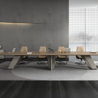 Tables de conférence en bois de luxe modernes, mobilier de bureau, bureaux
