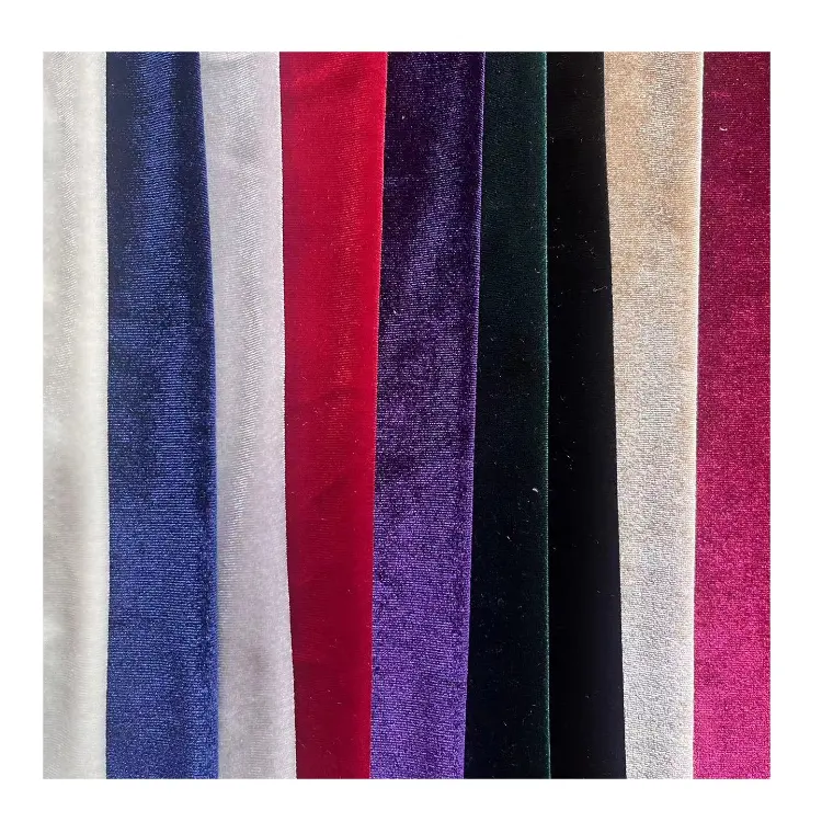 Produttori di fabbrica personalizzati tessili per la casa in poliestere e velluto spandex per tessuto in velluto coreano