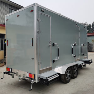 DOT + VIN 450*210*210cm 고급 화장실 트레일러 경영진 휴대용 포르타 변기 트레일러 야외 욕실 화장실 - Product Image 4