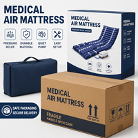 Matelas double gonflable médical anti-escarres de haute qualité en PVC, couleur personnalisable, coussin d'air pour lit d'hôpital