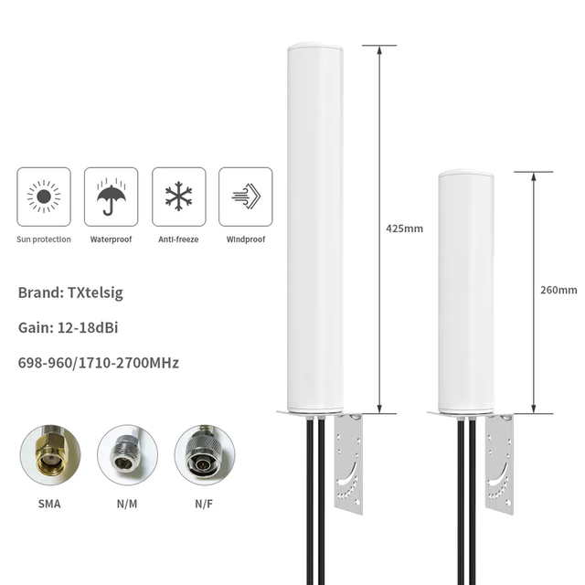omni mimo 5g cpe pro antenna outdoor 5g antenna 600-3800mhz high gain 20dbi antenna for 5g cpe pro router