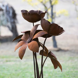 Giardino in <span class=keywords><strong>acciaio</strong></span> Corten scultura rosa in <span class=keywords><strong>acciaio</strong></span> <span class=keywords><strong>inox</strong></span> grande in <span class=keywords><strong>acciaio</strong></span> <span class=keywords><strong>inox</strong></span> arrugginito Flora scultura in <span class=keywords><strong>acciaio</strong></span> Corten rosa scultura - Product Image 6