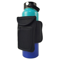 Funda de Neopreno para Botella de Agua de Gimnasio con Logotipo Personalizado de Alta Calidad, Funda Impermeable para Botella de Agua de 18 oz con Soporte para Teléfono