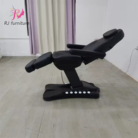 Chaise d'examen médicale esthétique inclinable électrique moderne à 3 moteurs, table de massage de spa, lit de beauté cosmétique pour le visage