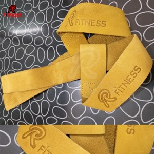 Correas de Muñeca Ajustables de Cuero Nubuck para Fitness, Gimnasio y Levantamiento de Pesas, Color Negro, Logotipo Personalizado Disponible - Product Image 2