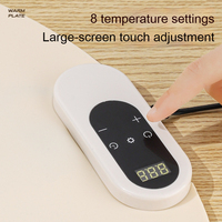 60cm Runde Temperatur-Einstellbare Tischplatte zum Warmhalten von Speisen Tragbare Faltbare Intelligente Elektrische Silikon-Speisenwärmematte