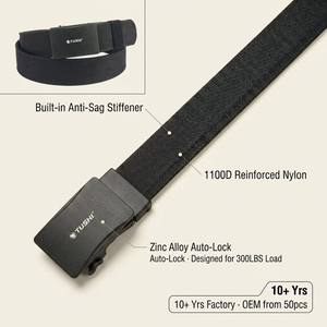 Cintura Tattica Robusta da Pistola EDC con Cricchetto in Tessuto di Nylon 1100D a Doppio Strato Ispessito da 1,5 Pollici Verde - Product Image 1