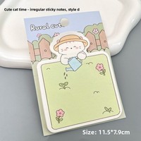 Carnets de notes réutilisables en forme de chat mignon, style Instagram, à déchirer, pour messages et rappels, au design attrayant