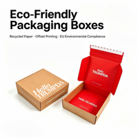 Boîtes d'expédition en carton ondulé kraft biodégradables et écologiques avec fermeture éclair à ouverture facile pour vêtements - Boîtes rigides personnalisables