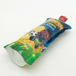 Pochette souple personnalisée imprimée 250 ml en <span class=keywords><strong>plastique</strong></span> de qualité alimentaire avec bec verseur pour jus d'ananas et emballage de liquides - Product Image 3