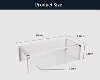 Vente chaude, présentoir de sacs d'école et de chaussures, présentoir moderne portable, présentoir en plexiglas pour magasin
