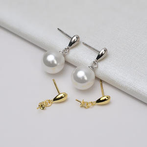 Bandeja para Pendientes en Forma de Gota de Plata S925, 7-12 Perlas, Joyería, Accesorios Hechos a Mano, 5043 - Product Image 1