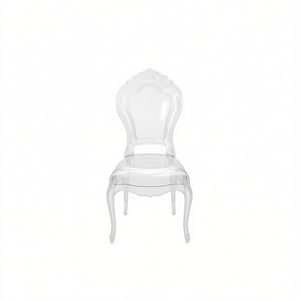 Sedia in Plastica Trasparente Stampata, Arredamento Decorativo - Product Image 1