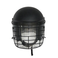 Casque de sécurité de protection Casque d'entraînement tactique avec visière et filet de fer