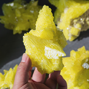 Espécimen de Cristal Natural en Bruto, <span class=keywords><strong>Piedra</strong></span> de <span class=keywords><strong>Azufre</strong></span> Amarillo, Forma Irregular de Alta Calidad, Decoración Coleccionable para el Hogar - Product Image 3